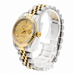 Rolex Datejust 31MM 178273 Two-Tone Jubilee Diamond Dial Watch
